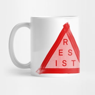 RESIST red triangle Mug